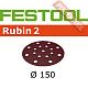 Шлифовальный круг FESTOOL Rubin 2 STF D150/16 P150 RU2/10