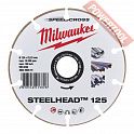 Диск алмазный по металлу 125х22,23 мм MILWAUKEE Steelhead