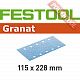 Шлифовальные листы FESTOOL Granat STF 115X228 P150 GR/100