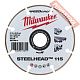 Диск алмазный по металлу 115х22,23 мм MILWAUKEE Steelhead 4932492014