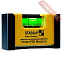 Уровень строительный карманный магнитный 7 см STABILA Type Pocket Pro Magnetic