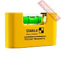 Уровень строительный карманный магнитный 7 см STABILA Pocket Magnetic