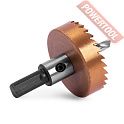 Коронка по металлу HSS TiN 42 мм цилиндрический хвостовик 9 мм MESSER 21-02-042