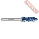 Борфреза комбинированная с покрытием Blue-Tec форма F и Дуга 12х35х6х80 мм KARNASCH 11.6023-100
