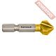 Зенковка по металлу HSS-XE TiN Gold 90 градусов 3,2-16,5х47 мм Hex 1/4 KARNASCH 40.3020.050
