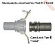 Муфта соединительная Cam-Lock папа 38 мм CAIMAN E-150