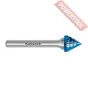 Борфреза твердосплавная с покрытием Blue-Tec форма J 16х15х6х62 мм насечка HP-3 KARNASCH 11.5101-025
