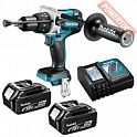 Аккумуляторная ударная дрель-шуруповерт MAKITA DHP 481 RTE