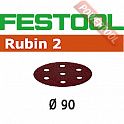 Шлифовальные круги FESTOOL Rubin 2 STF D90/6 P220 RU2/50